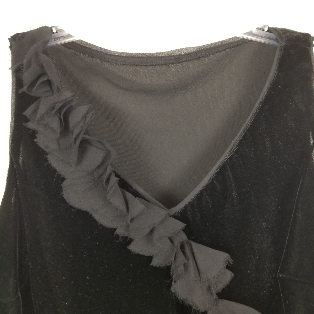 Velvet Babydoll Sleeveless Top Size Small Whimsigoth Witchy Medieval Romantic - Picture 5 of 5